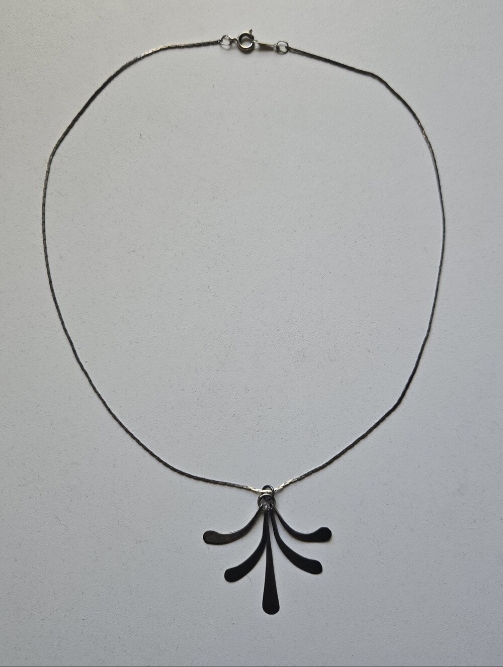 Mid Century Modern Fan Necklace